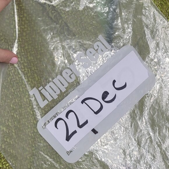 Touché Women's Green Tweed Fabric Notched Button Details Business Blazer Size 4 - Picture 12 of 13